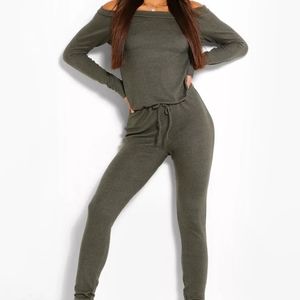 Tall Slash Neck Lounge Jumpsuit